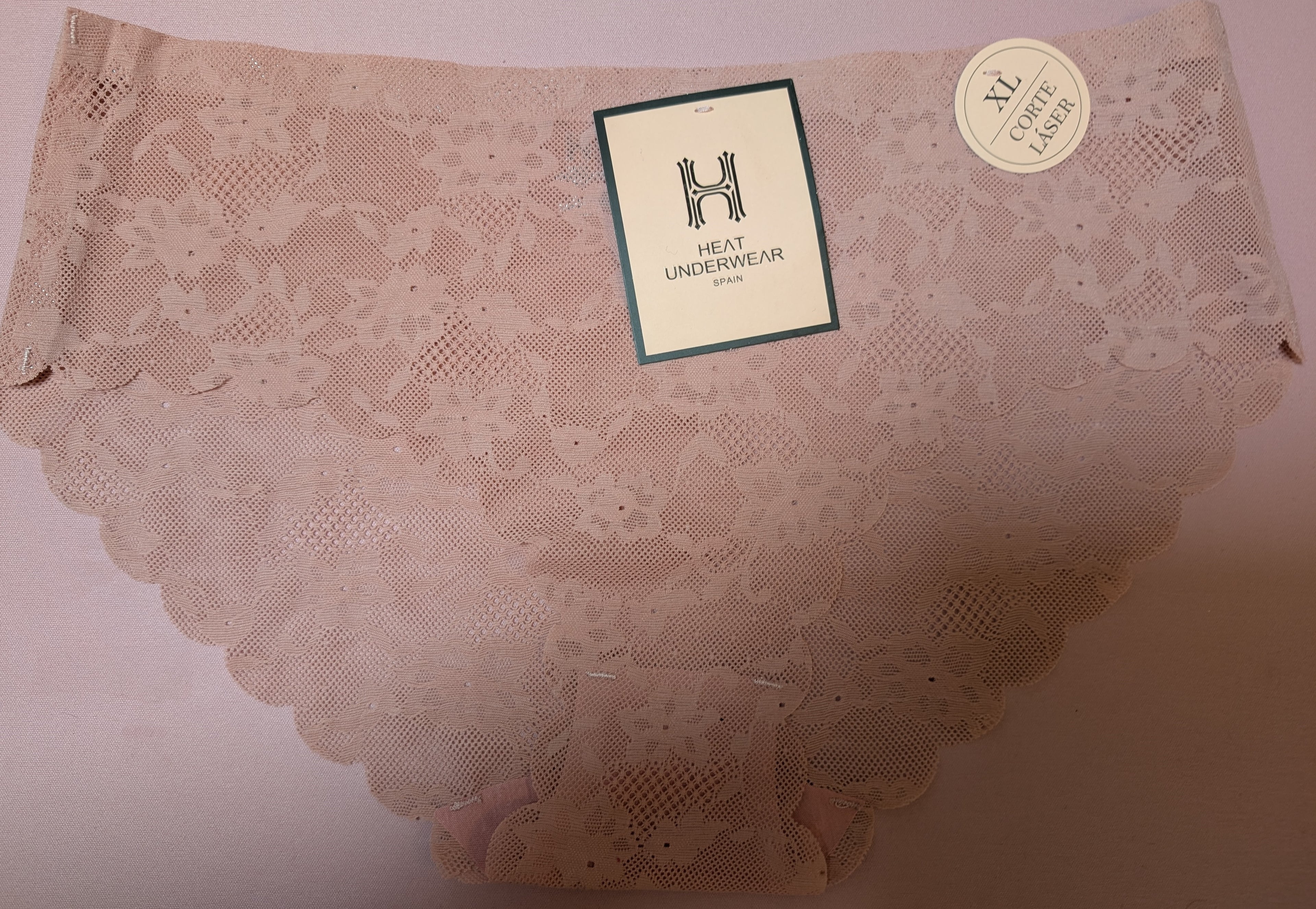 Heat Underwear - Culotte Rose - Taille XL