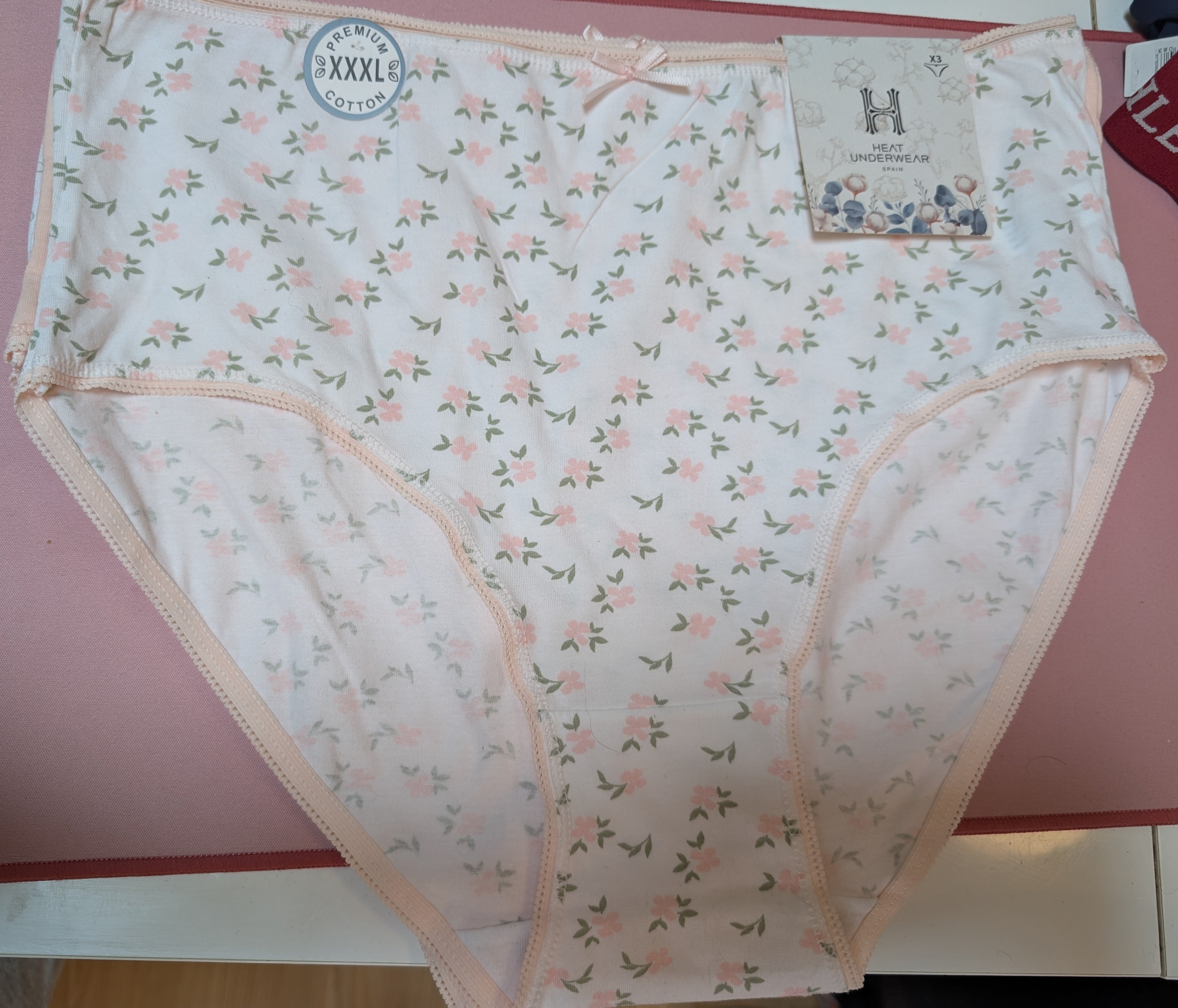 Heat Underwear - Lot de 3 culottes en coton - Taille XXXL