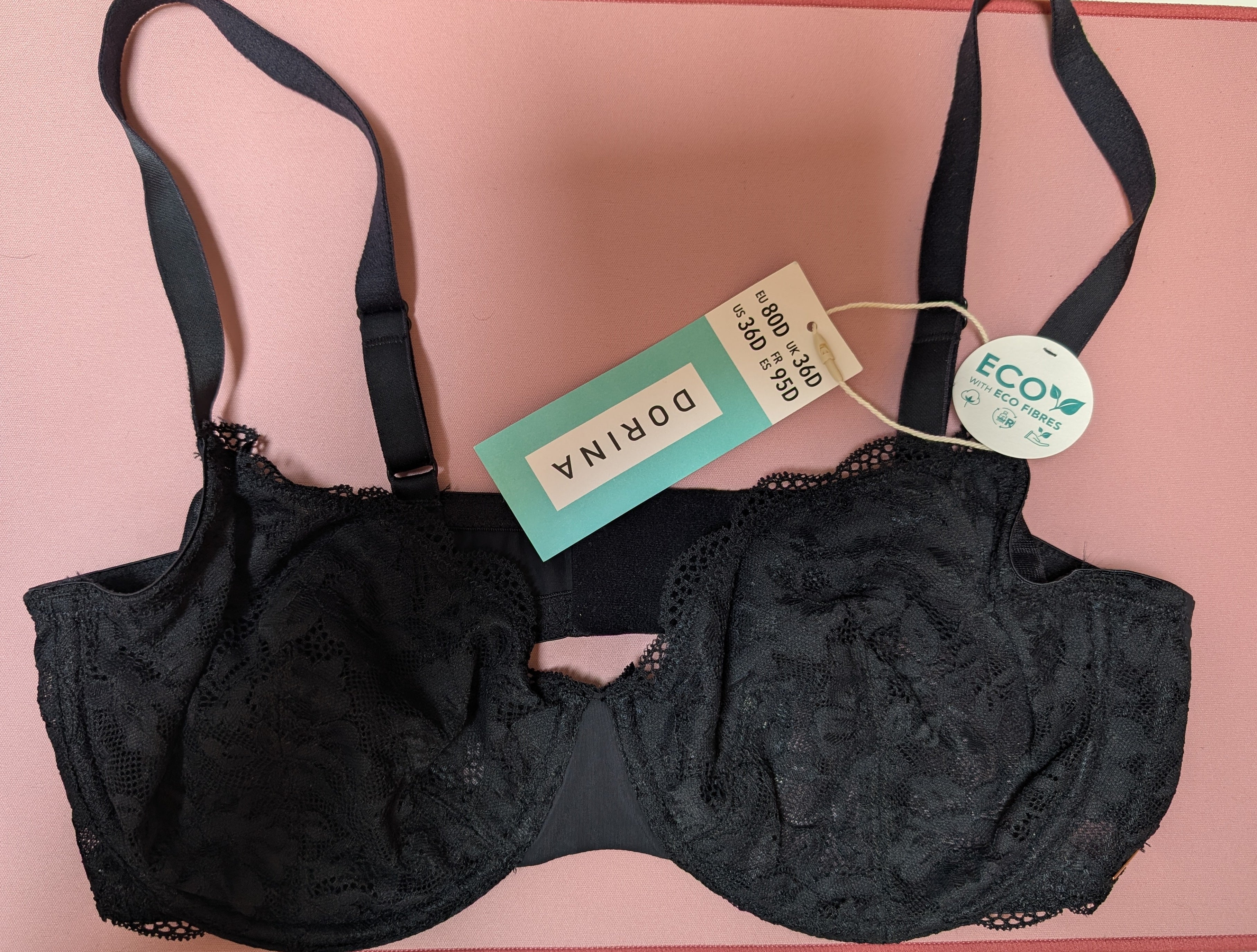 Dorina - Soutien Gorge Classique Noir - Taille 95D